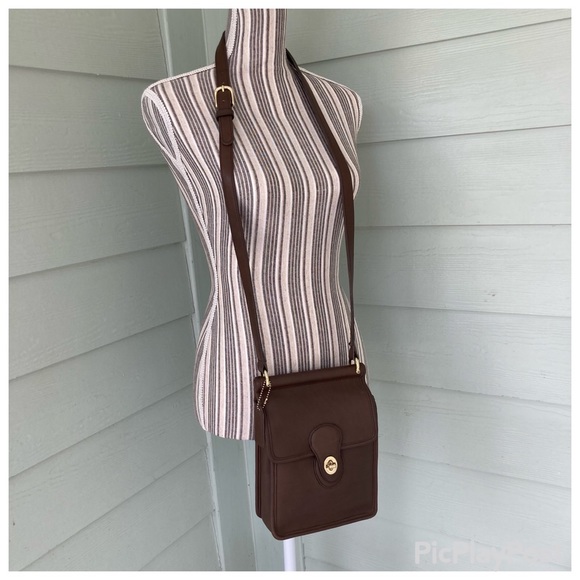 VINTAGE 90’s COACH MURPHY BAG #9930 in brown full-grain leather. Fully Restored - Picture 2 of 12